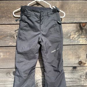 O’Neill youth size 10 black snowboard pants.